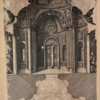 See same in National Galleries Scotland ; Artist:Alessandro Specchi (1668 - 1729) Title:Plan and Elevation of a Grotto Date created:Unknown After:Giovanni Francesco Guerniero (1665 - 1745)