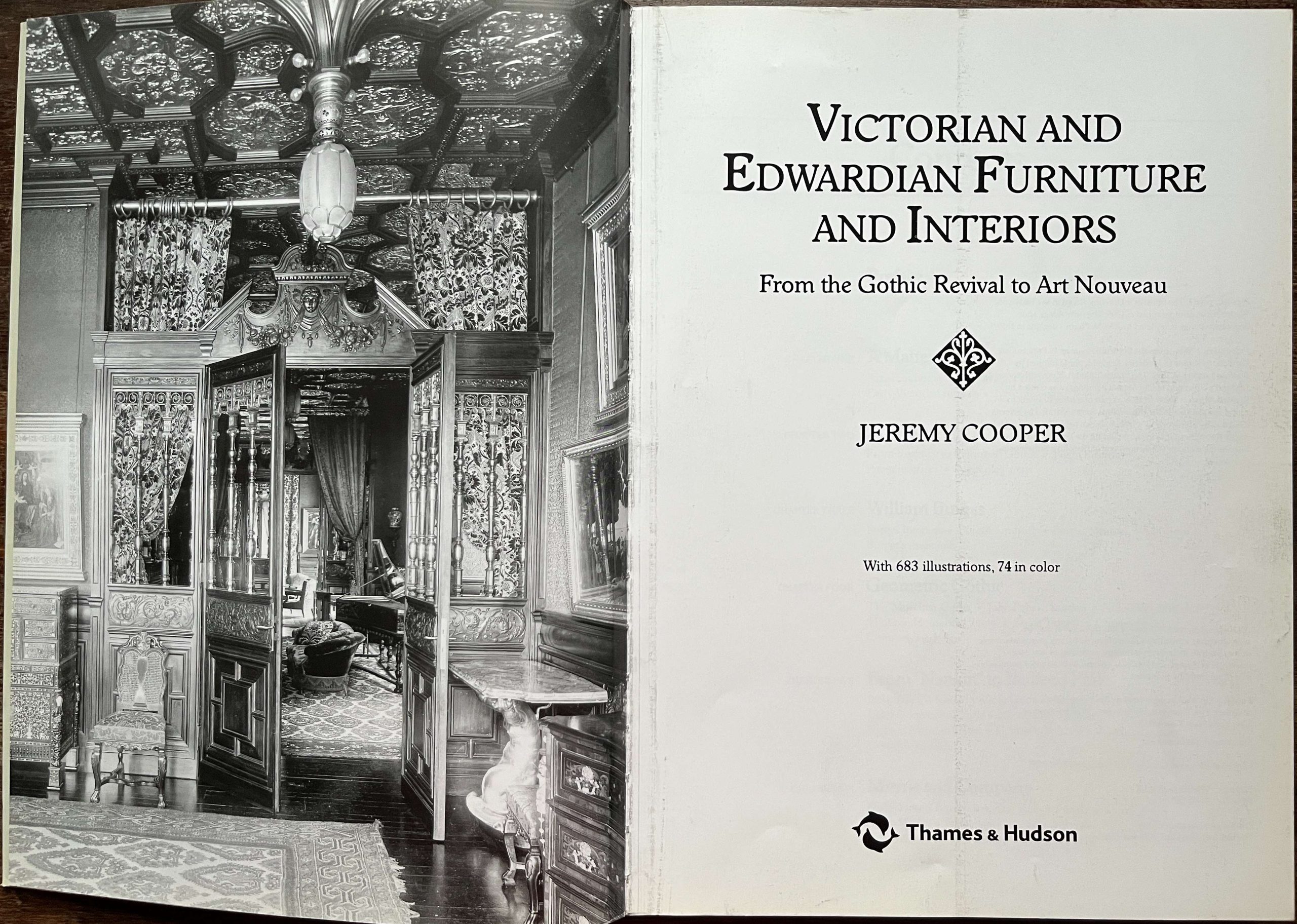 Victorian & Edwardian Furniture & Interiors THAMES AND HUDSON 1987 Jeremy Cooper - Image 2