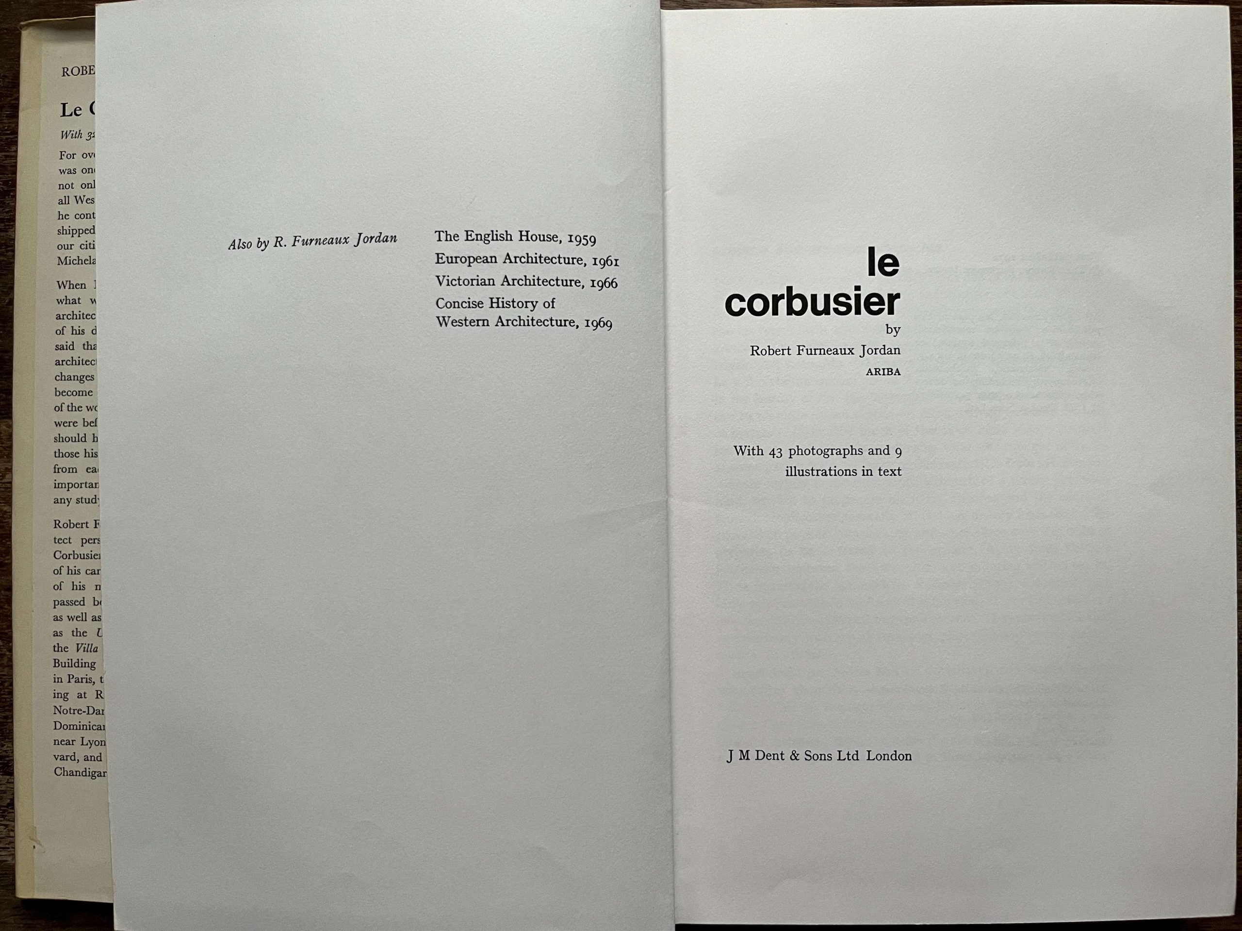 Le CORBUSIER book Robert Furneaux Jordan - Image 2